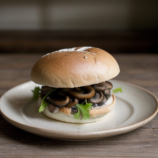 Mushroom sandwiches recipe image