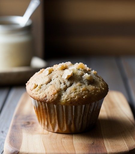 Nutty Banana Jam Muffins recipe image