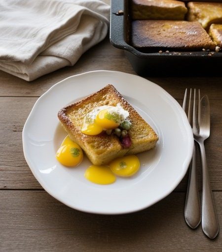 Pineapple French Toast with Ambrosia Salsa recipe image