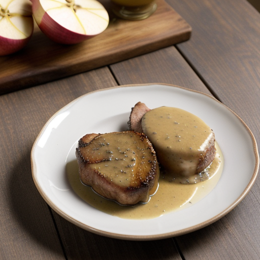 PORK CHOPS WITH APPLE GRAVY recipe image