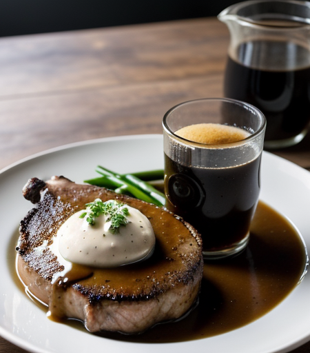 Pork Chops with Guinness Stout and Onion Gravy recipe image