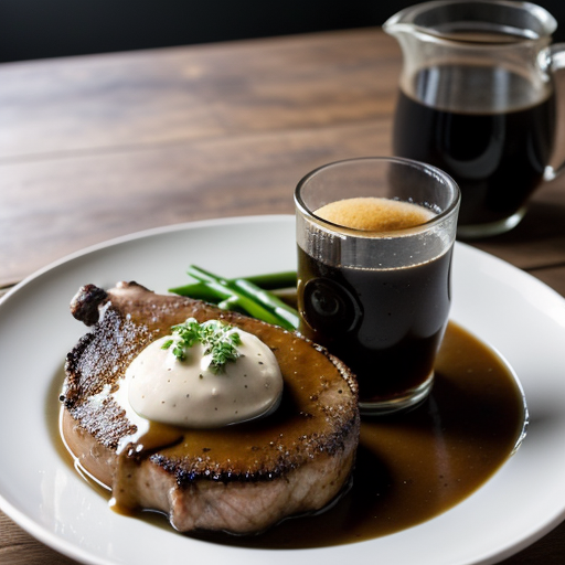 Pork Chops with Guinness Stout and Onion Gravy recipe image