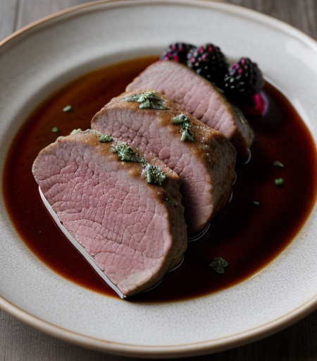 Pork Tenderloins with Blackberry Vinegar recipe image