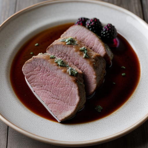 Pork Tenderloins with Blackberry Vinegar recipe image