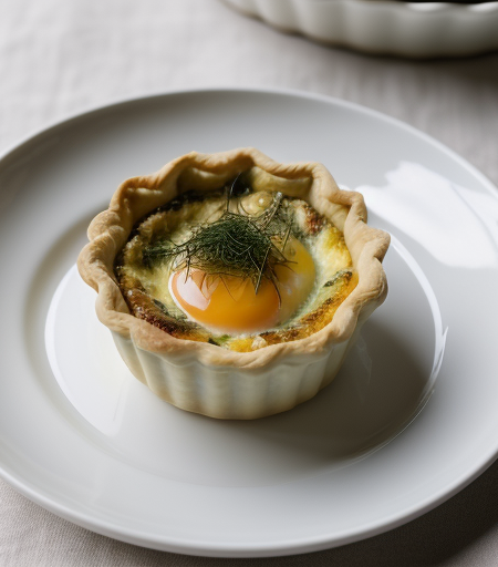 Quiche with Crab and Fennel recipe image