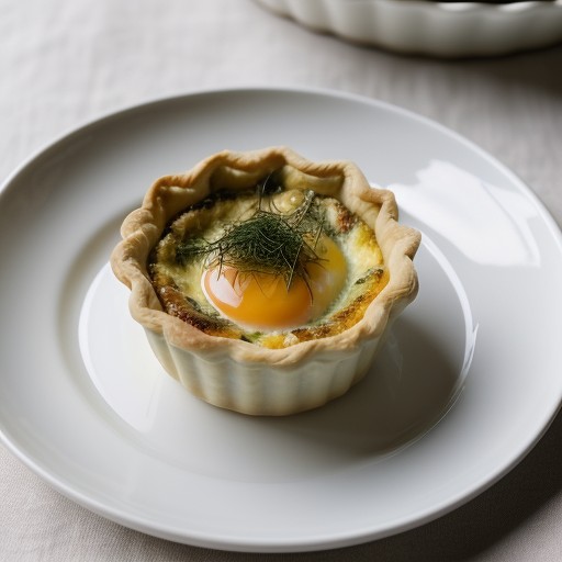 Quiche with Crab and Fennel recipe image