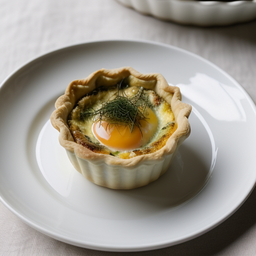 Quiche with Crab and Fennel recipe image