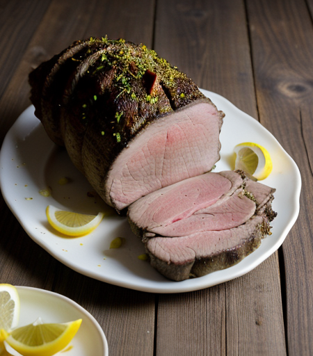 Roast Leg of Lamb with Chiles and Garlic recipe image