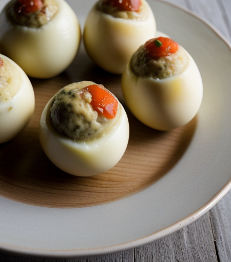 Russian Stuffed Eggs recipe image