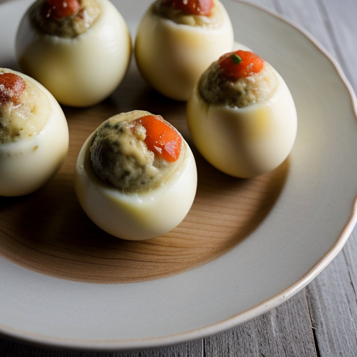 Russian Stuffed Eggs recipe image