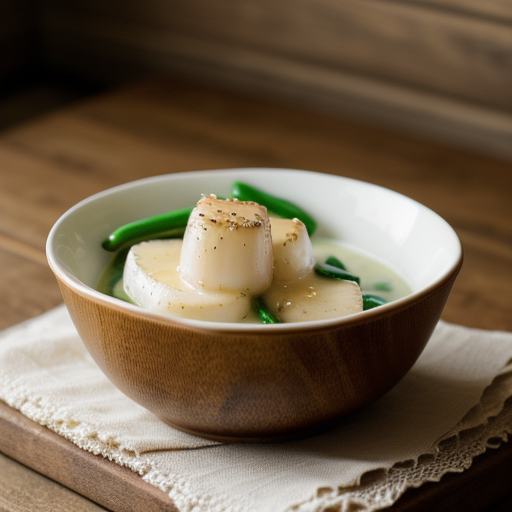Scallops With White Butter Sauce recipe image