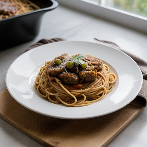 Spaghetti all’ Puttanesca recipe image