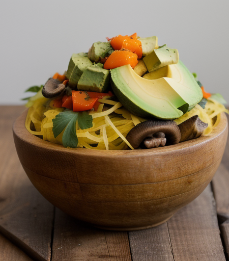 Spaghetti Squash and Avocado Salad recipe image