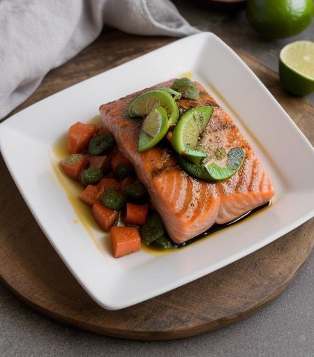 Spicy Salmon and Eggplant recipe image