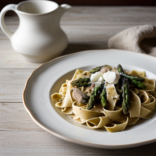 Tagliatelle with Asparagus recipe image