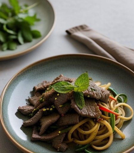 Thai Stir-Fried Beef with Mint recipe image