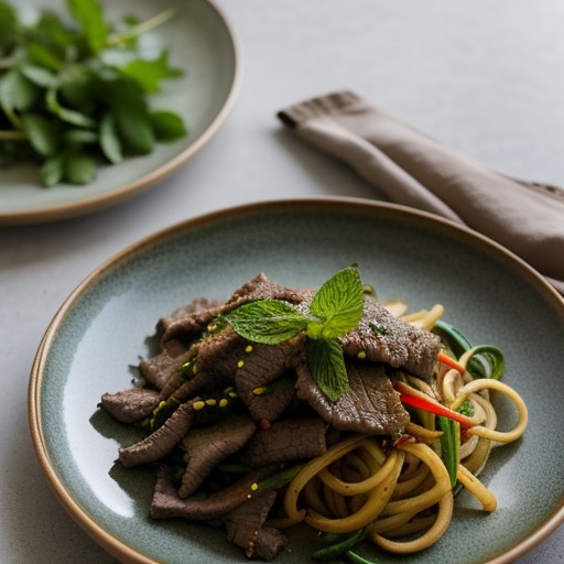Thai Stir-Fried Beef with Mint recipe image