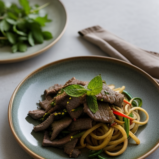Thai Stir-Fried Beef with Mint recipe image