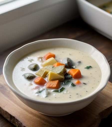 Vegetable and Cheese Chowder recipe image