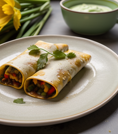 Vegetable Bean Enchiladas recipe image