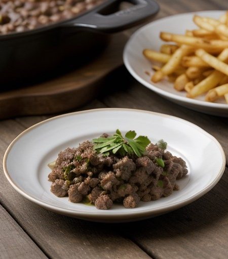 Venison Recipe – French Fries Casserole recipe image