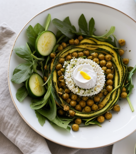 Zesty Zuchinni Chickpea Salad recipe image
