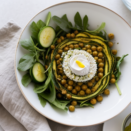 Zesty Zuchinni Chickpea Salad recipe image