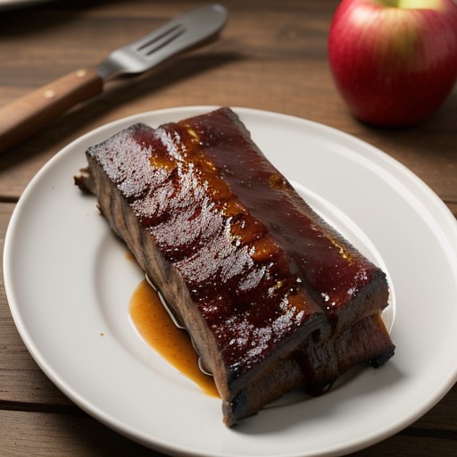 Apple Smoked Barbecue Ribs recipe image