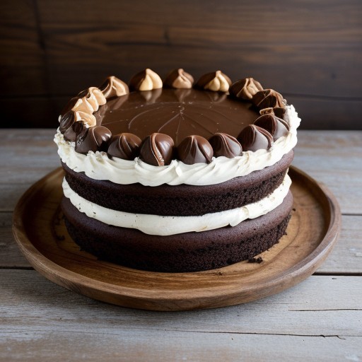Snickers Chocolate Peanut Cake recipe image